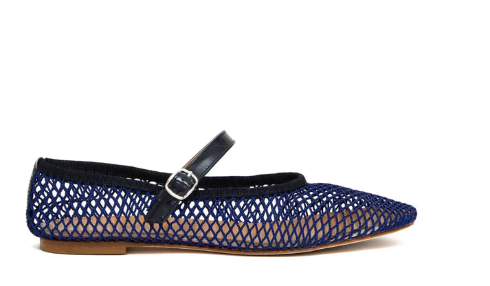 Ballerines Lolo filet Bleu marine